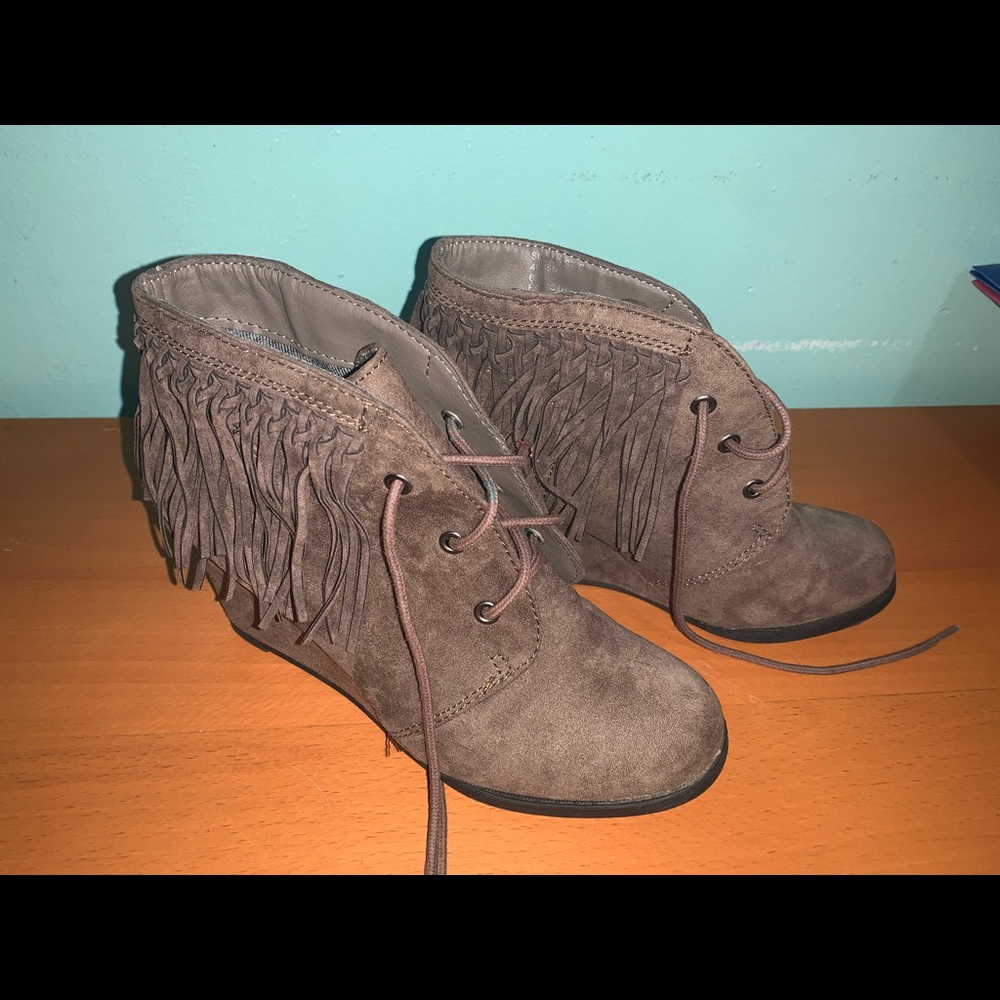 Tassled boots